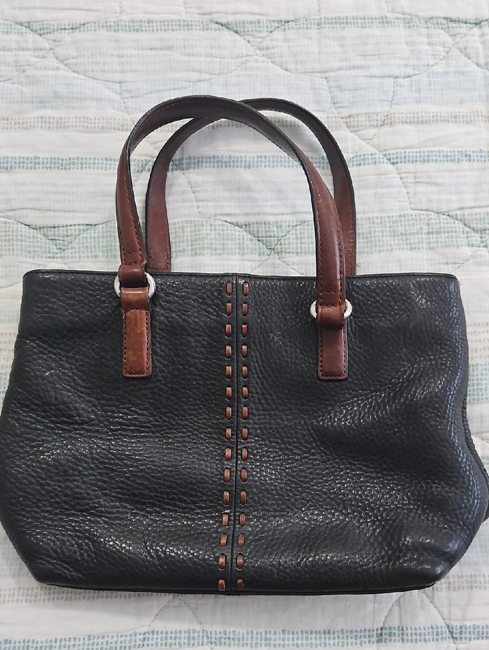 Vintage Fossil Pebbled Leather Purse